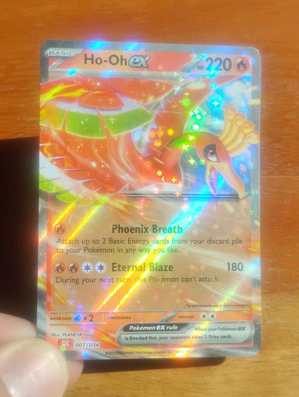 Mint 2023 Holo Ho-Oh EX 007/034 Classic Charizard Deck Pokemon Card